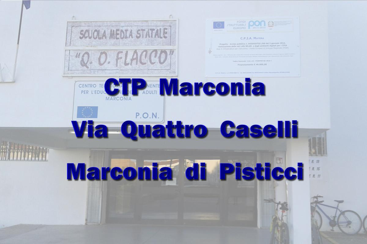 CTP Marconia – Via Quattro Caselli – Marconia di Pisticci